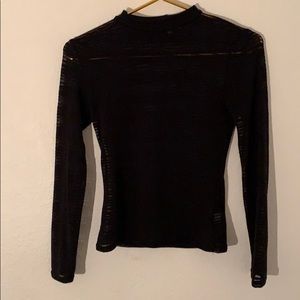 Sheer black long sleeve